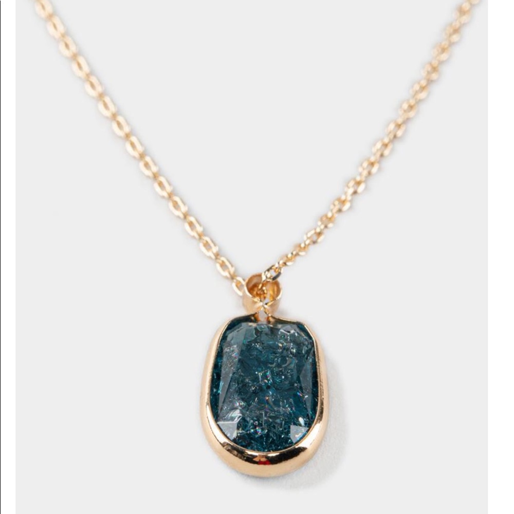 NWT Alina Rectangular Pendant Necklace